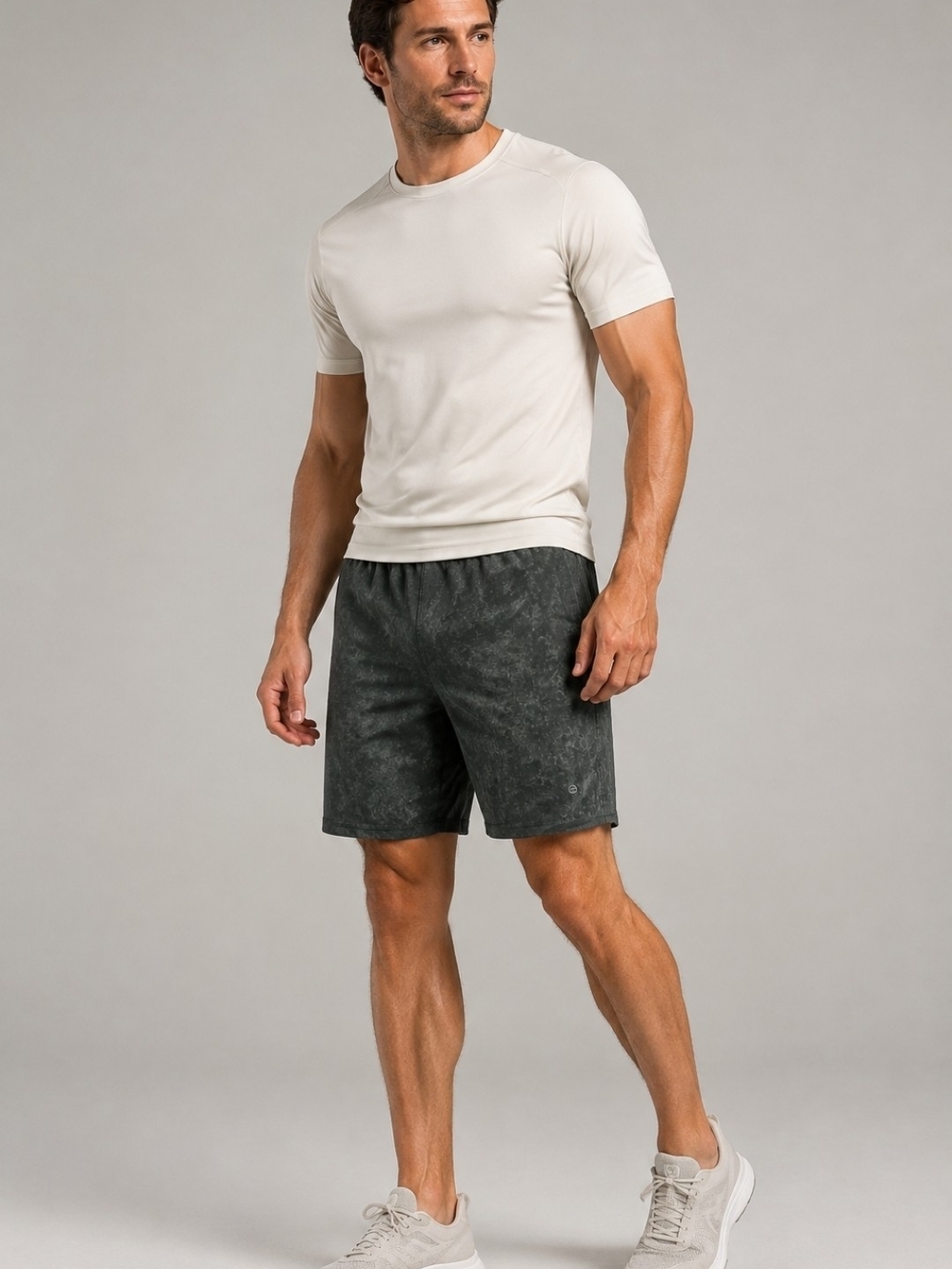 Lululemon Pace Breaker Men’s Shorts 9” Black Gray Wash Size [XL]